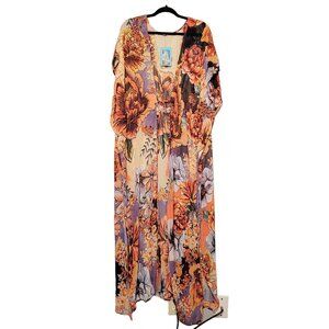 Boho Gypsy Whimsy Floral Sheer Duster Kaftan From Craig's Emporium in Oklahoma C